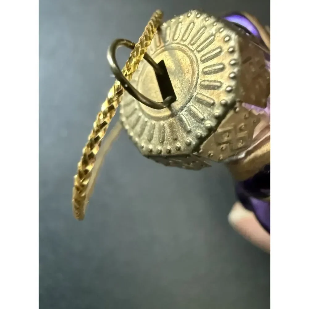 Vintage Thomas Pacconi Bell Santa Christmas Ornament Hand Blown Holiday Decor